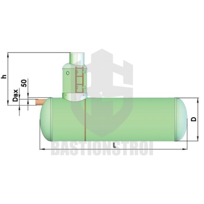 Накопительная емкость BastionStroi –NE-50, объемом 50 м3