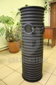 Колодец дренажный 300 1,0 м (дно, крышка, три отвода под 110 трубу)
