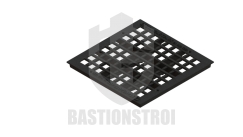 Решётка водоприемная Basic РВ-39.39 ячеистая чугунная ВЧ кл. С 34403