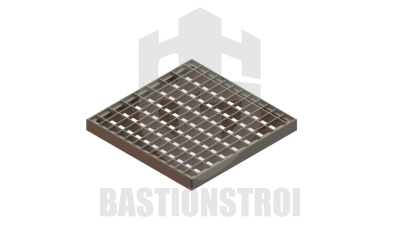 Решетка водоприемная Basic РВ-28.28-яч.-ст.-оц. 3320 стальная оцинкованная (ячеистая)