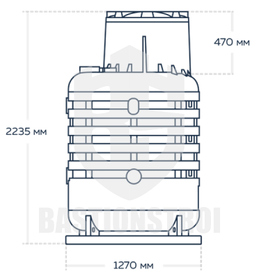 Кессон для скважины BastionStroi-2-1