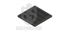 Решетка водоприемная Basic PolyMAX РВ-28.28-ПП яч. чер. 3380-Ч пластиковая (ячеистая) черная