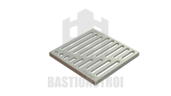 Решетка водоприемная Basic Вершина  РВ-28.28-шт.-ст.-оц. 33104 стальная оцинкованная (щелевая) 